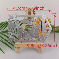 1pc Christmas Metal Cutting Dies And Stamp For Scrapbooking
