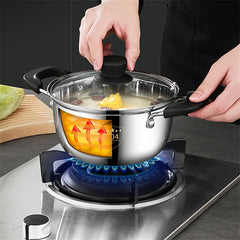 304 Stainless Steel Soup Pot Double Ear Pot Cooking Pot