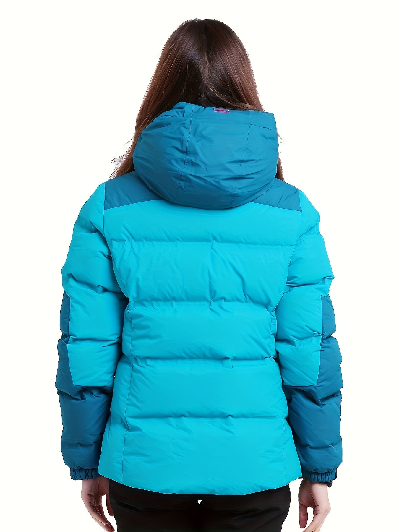 Women's Winter Hooded Puffer Coat - Thermal Sports Coat