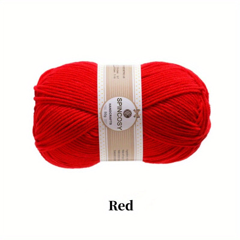 6pcs 4 Strand Wool Acrylic Fabric for DIY Arts Crafts Sewing Party Supplies