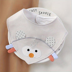 Baby Bib Soft Cotton Newborn Feeding Smock Infant Cartoon Bib