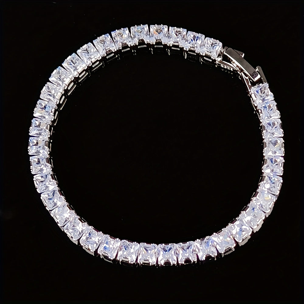 Zircon Tennis Bracelet for Women - Anniversary Gift Jewelry