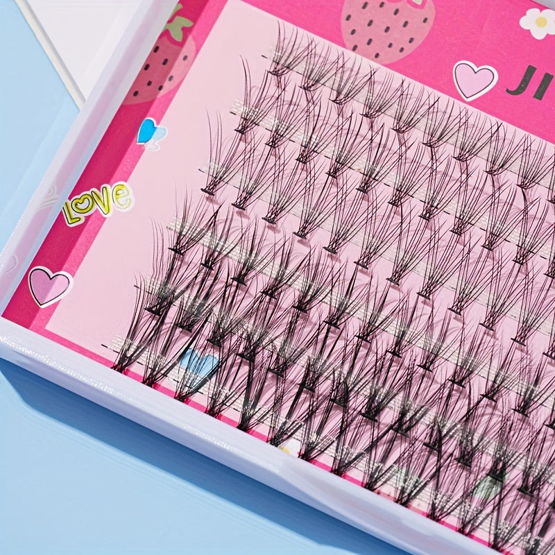 Faux Mink Hair False Eyelashes Soft Natural Long Individual Lashes Extension