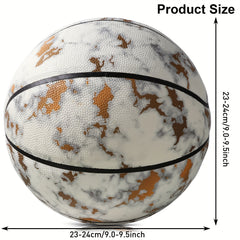 Luminous Marble Texture Basketball Size 7 for Training and Entertainment