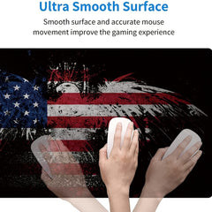 American Patriotic Bald Eagle US National Flag Large Gaming Mouse Pad