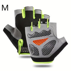 Anti Shock Windproof Fingerless Gloves - for Biking Climbing Weightlifting