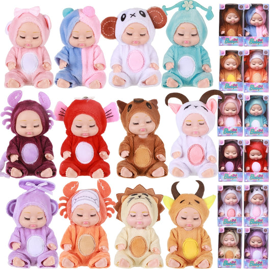 12pcs Princess Doll Twelve Zodiac Signs Theme for Girls and Boys