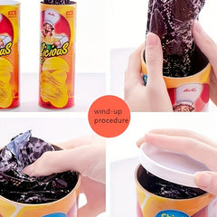 Prank Potato Chip Can with Spring Snake Joke Toy Adults Birthdays Gag Gift