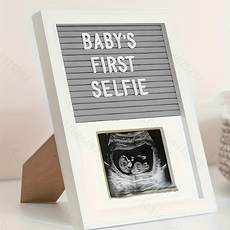 Baby B Ultrasound Wooden Photo Frame