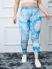  High Rise Workout Leggings Women's Plus Casual Skinny Leggings