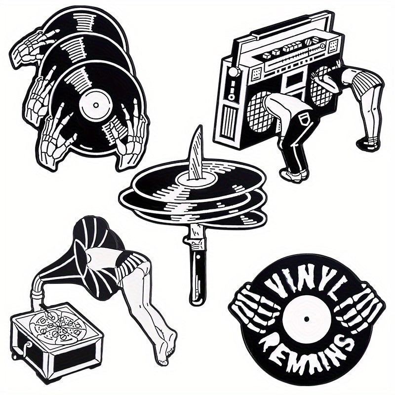 Anime Music Brooch Creative Banner Lapel Badge Clothing And Bags Accessories