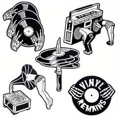 Anime Music Brooch Creative Banner Lapel Badge Clothing And Bags Accessories