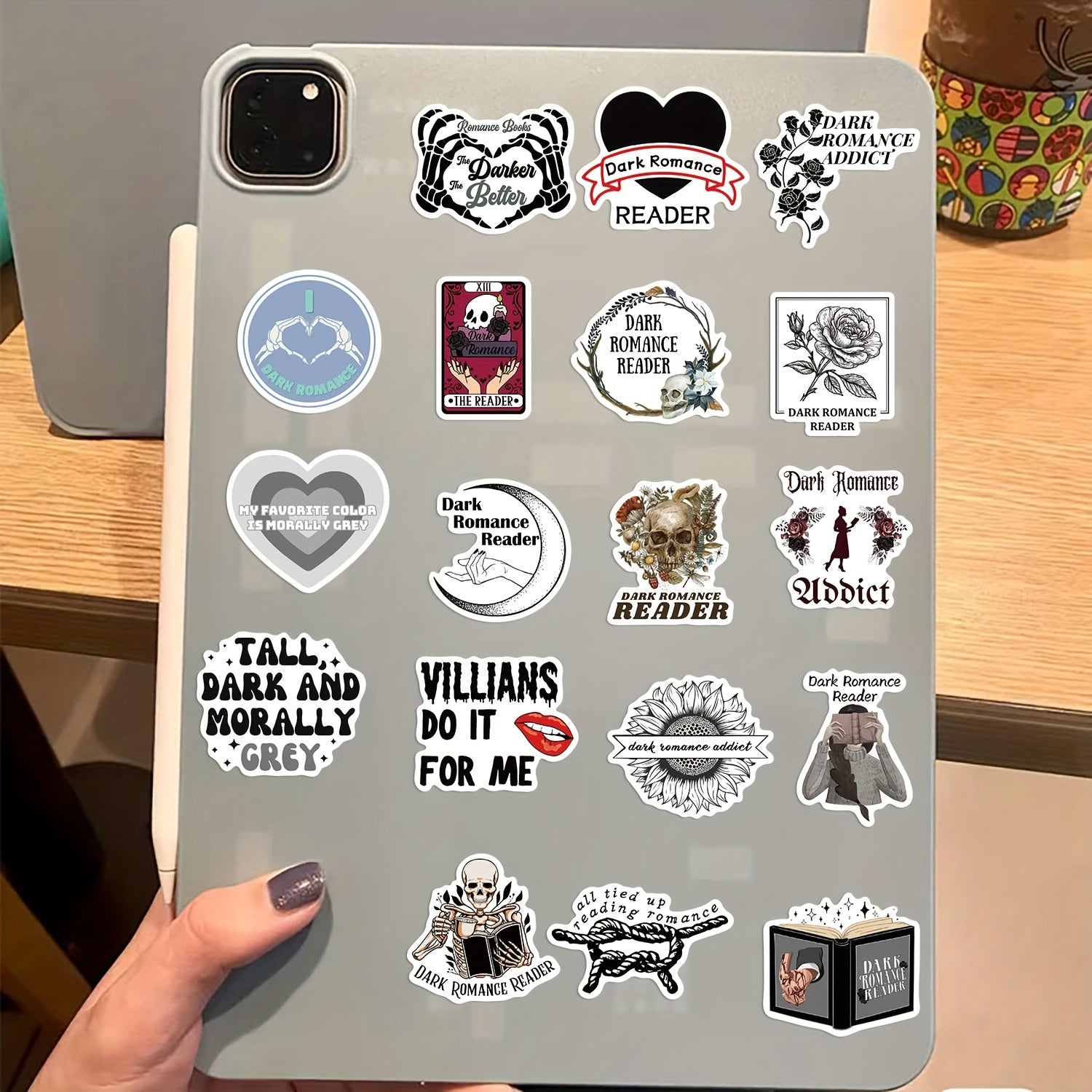 50pcs Dark Romance Readers Sticker Vinyl Waterproof Scrapbook Laptop