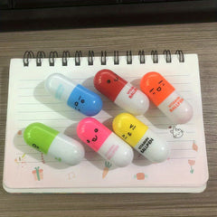 6pcs 0.5mm Retractable Ballpoint Pen Cartoon Pen School Stationery
