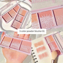 Shimmer Blush Natural Brightening Pearly Blush Radiant Face Cosmetics