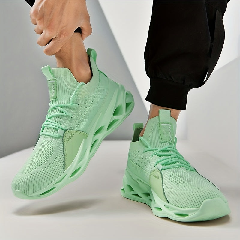 Lightweight Non Slip Running Shoes Breathable Knit with Shock Absorption