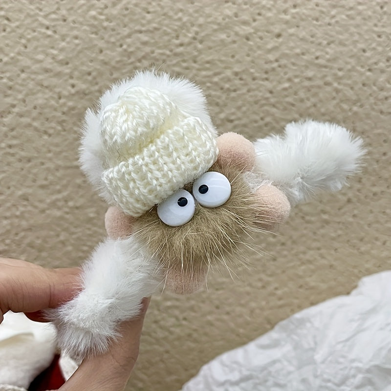 Briquettes Plush Doll Hair Claw Cartoon Hair Accessories