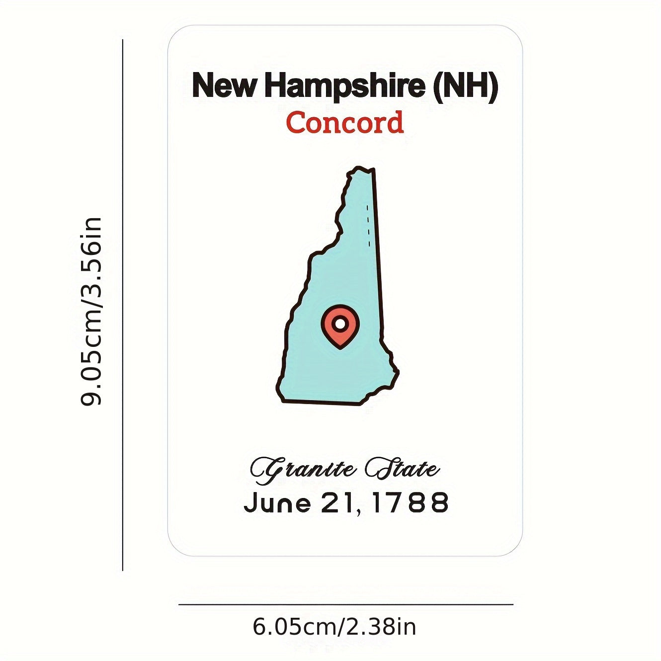 US States & Capitals Flashcards Set - Educational Geography Learning Tool