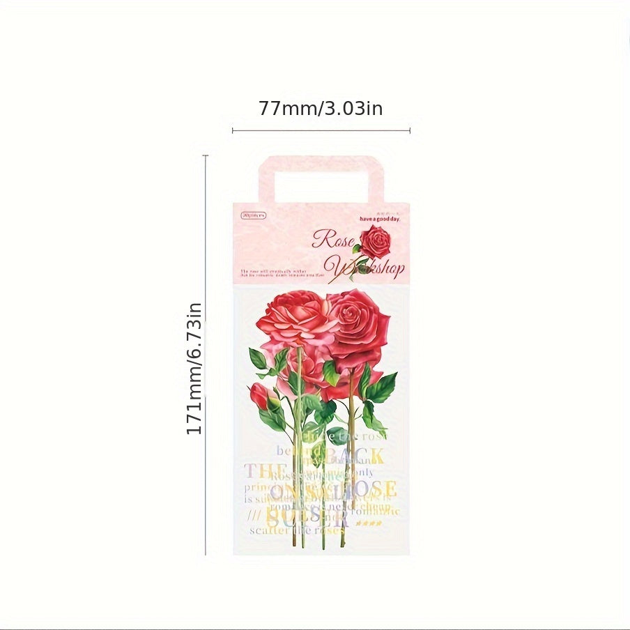 30pcs Rose Flower Shop Theme Sticker Pack for Journal DIY