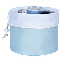 Travel Makeup Bag Waterproof Barrel Shape Cosmetic Bag for Women
