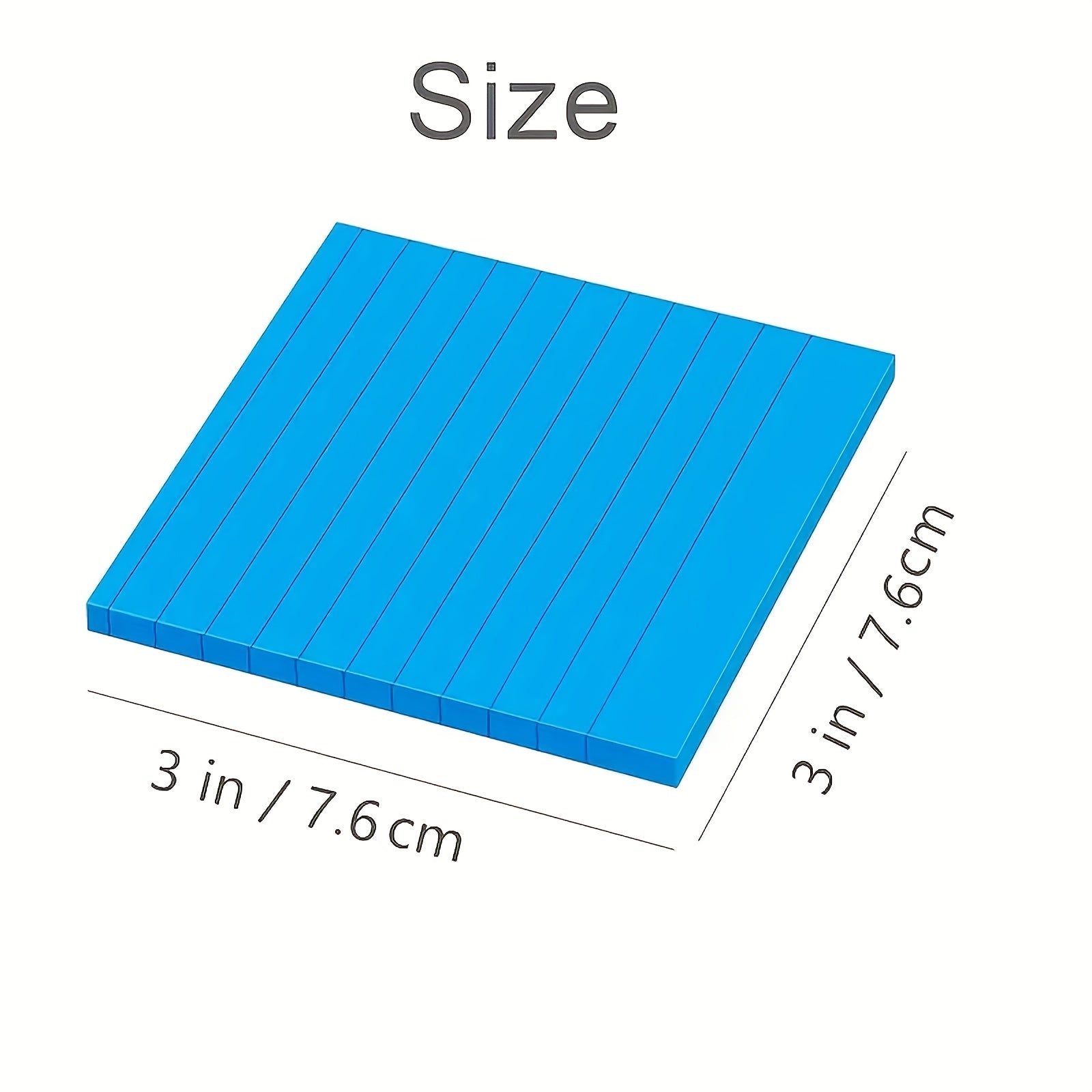 8pcs Horizontal Line Sticky Notes Fluorescent Memo Pad 360 Sheets