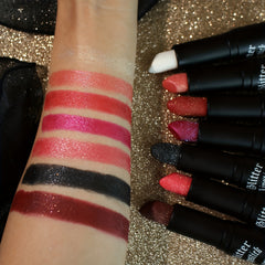 Glitter Sparkling Lipstick Metallic Finish Lip Makeup for Women