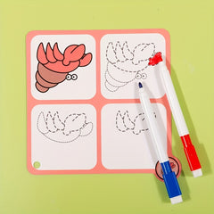 Step By Step Drawing Book - Reusable Doodle Set - Art Activities Drawing Gift