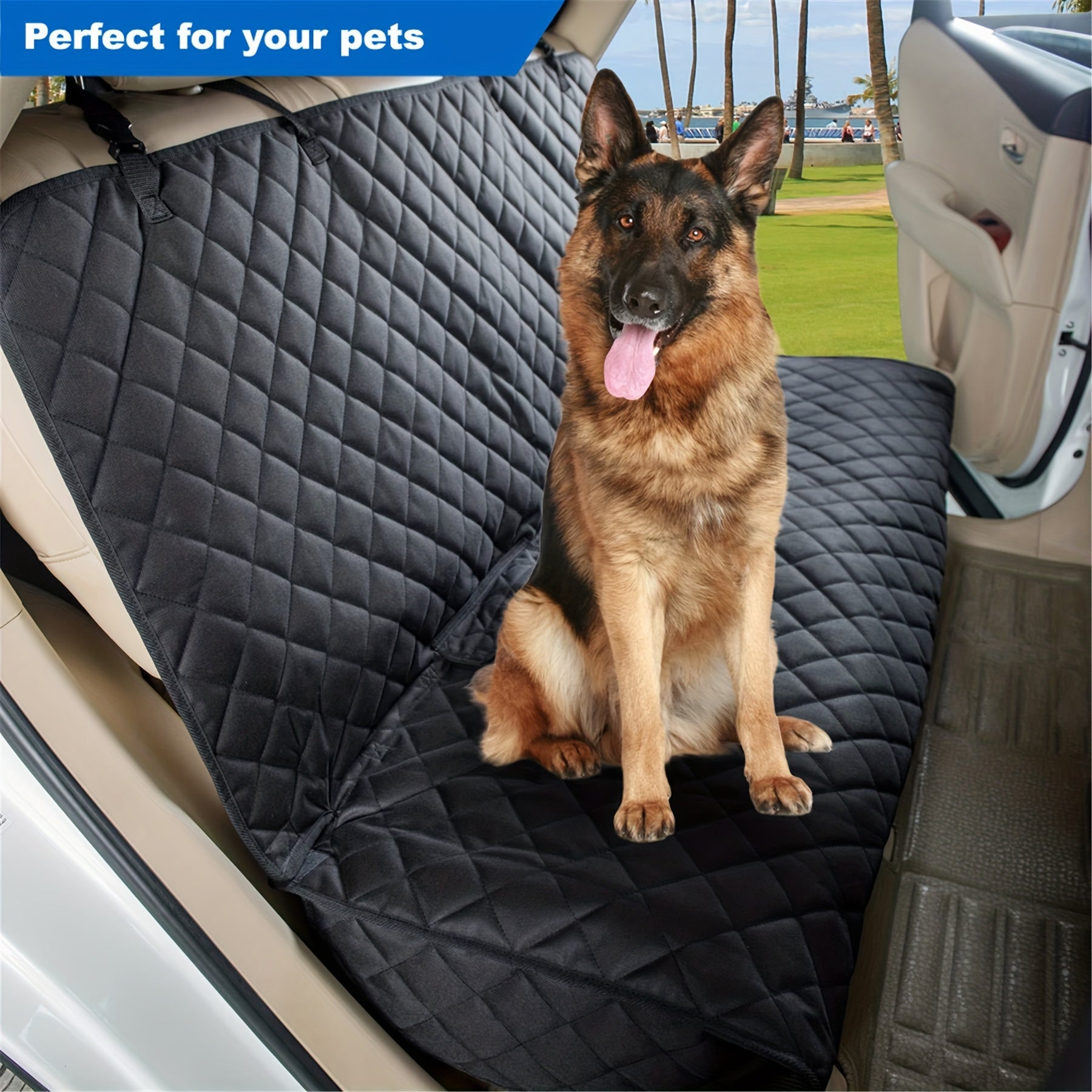 Waterproof Heavy Duty Pet Car Seat Cover for Dogs - Universal Size