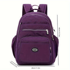 Stylish Waterproof Nylon Backpack for Students