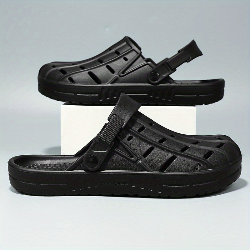 Men's Lightweight Comfy Clogs Hollow Out Non Slip Garden Shoes