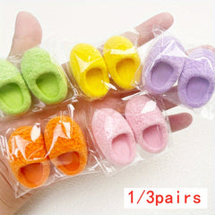 Colorful Candy Slippers 1:12 Scale Dollhouse Accessories