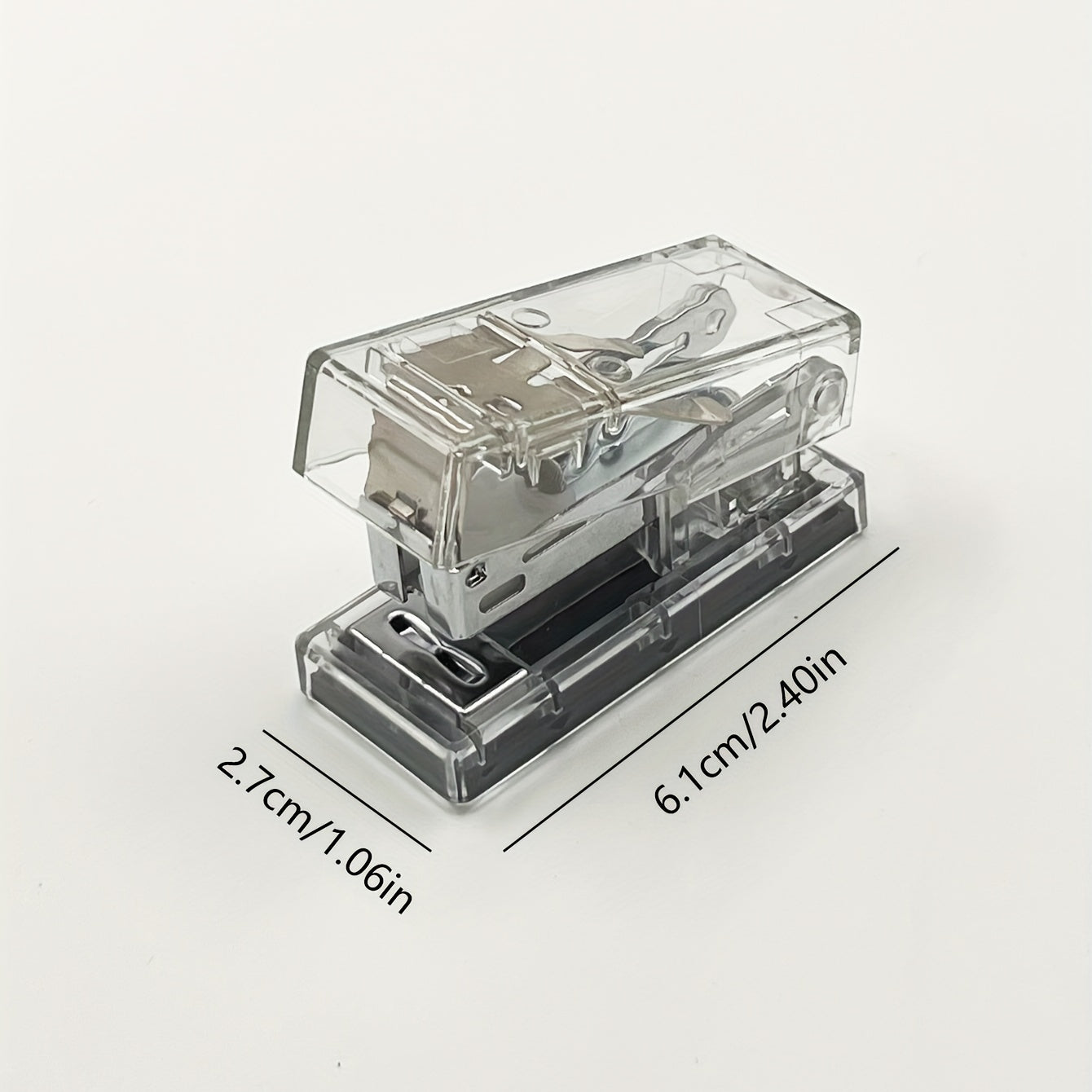 Transparent Mini Stapler Student Stationery Portable Small Mini Stapler