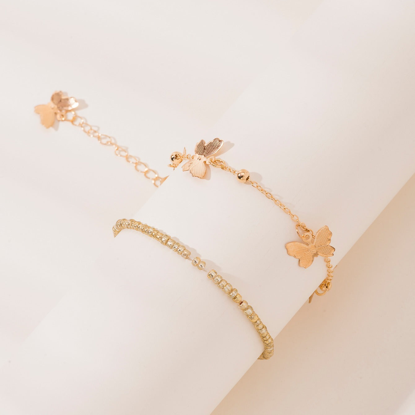 Butterfly Charm Bracelet Set