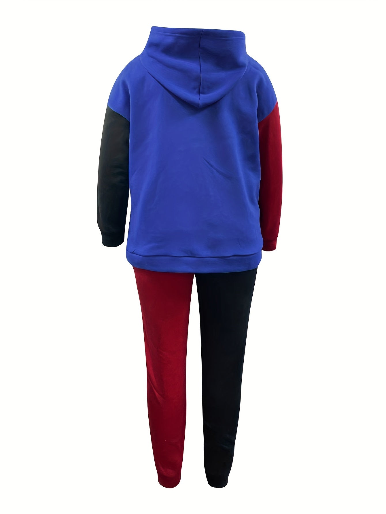  Colorblock Hoodie & Joggers Set