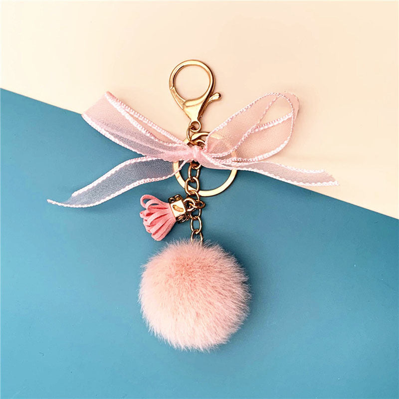 Plush Ball Keychain - Fun & Practical Gift for Women & Men