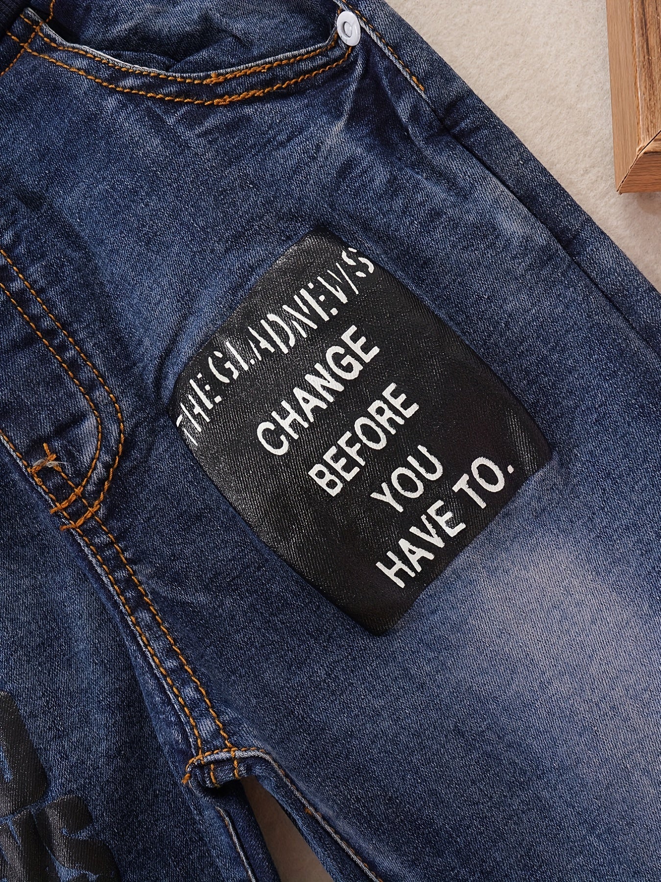 Boys Casual Denim Pants With Pocket for Spring and Autumn