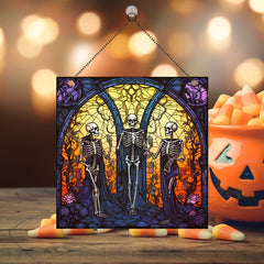 Halloween Square Acrylic Window Hanging