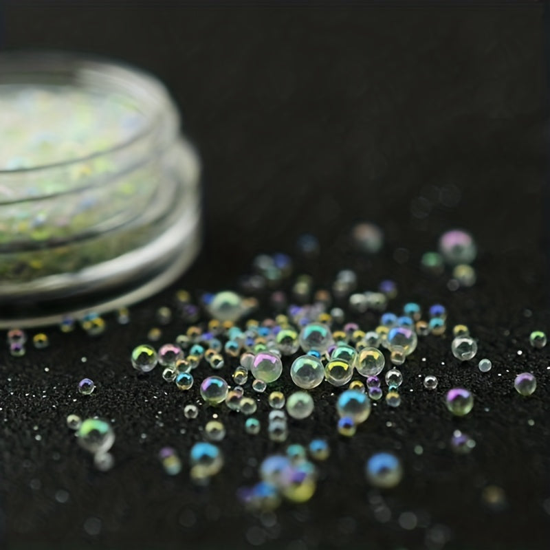 1000pcs Transparent Bubble Beads Epoxy Loose Beads for DIY Jewelry Making