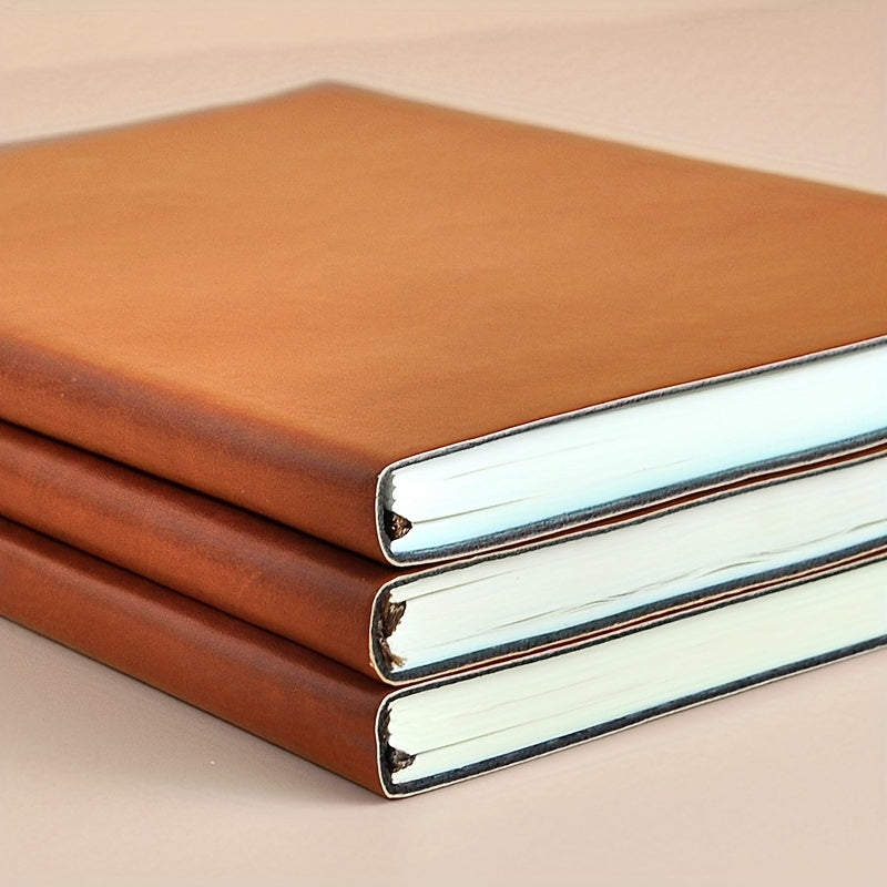 Faux Leather Notebook 200 Pages 5.91x8.31in Portable Diary Stationery Gift