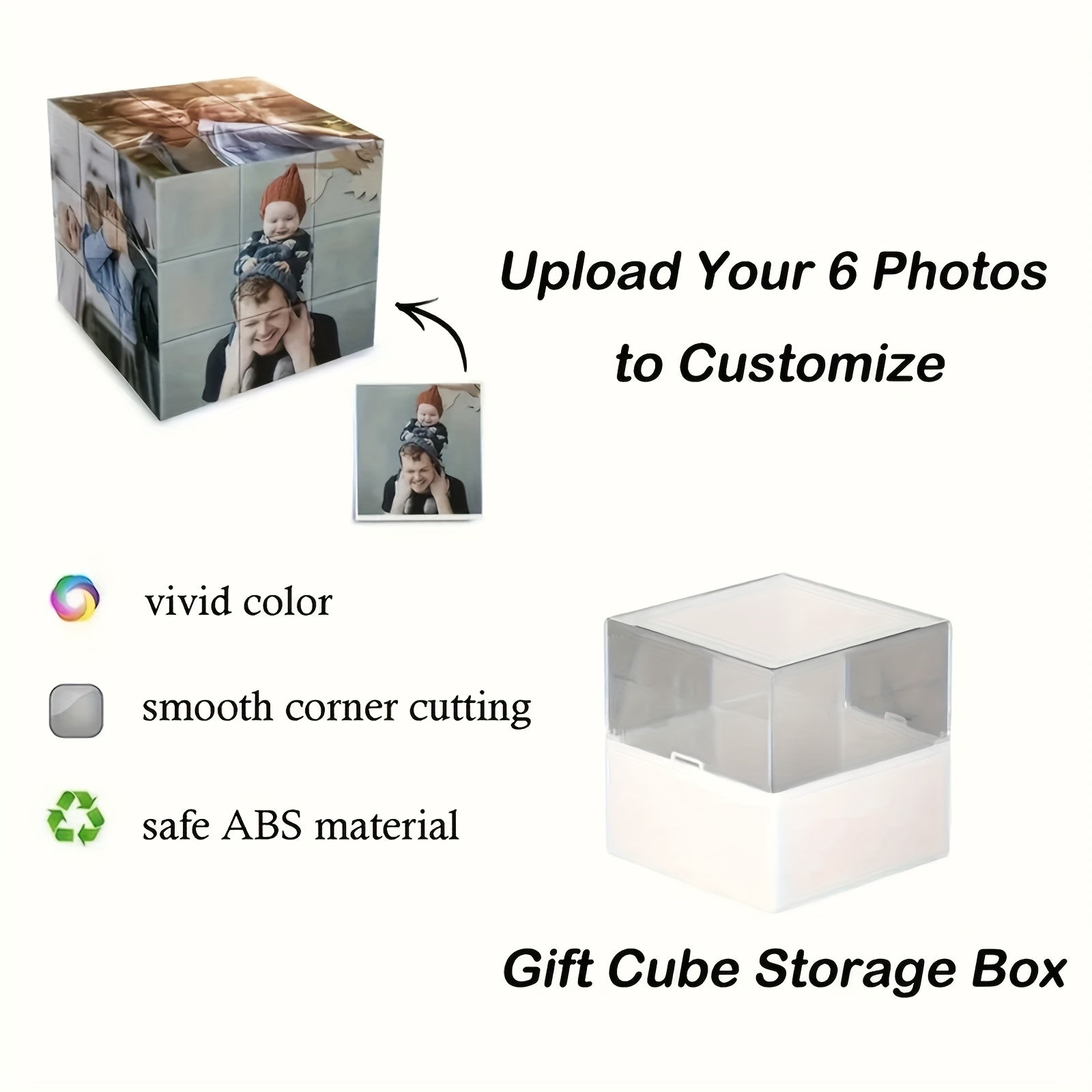 Custom 6 Photo Magic Album Bright Neutral Tones PVC Material Unique Gift