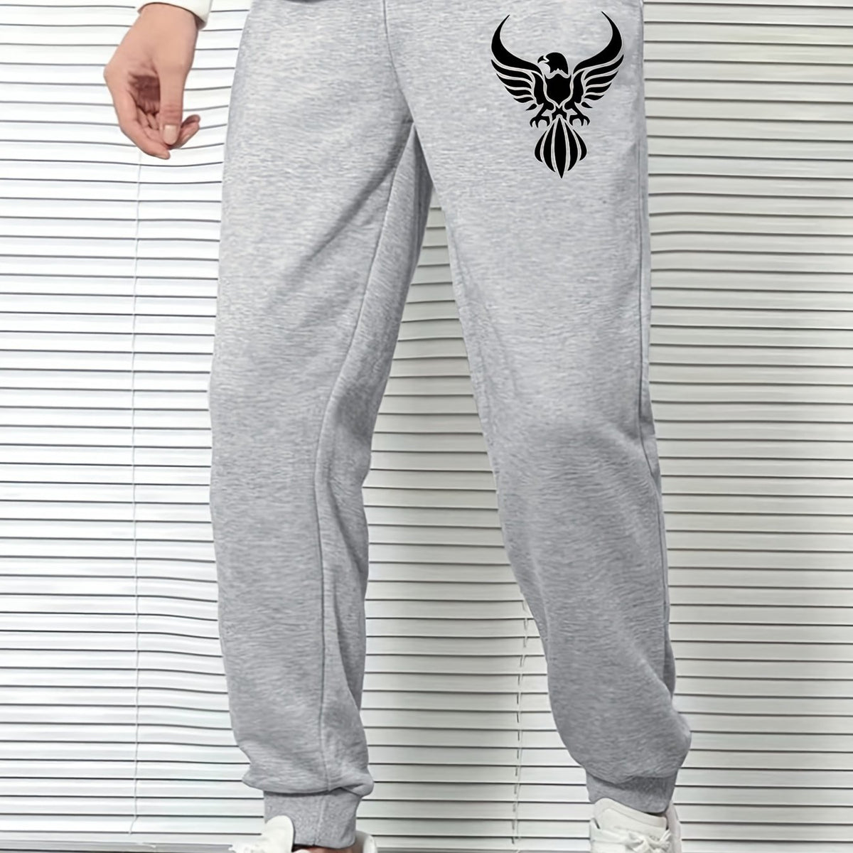 Men's Graffiti Eagle Printed Active Sweatpants