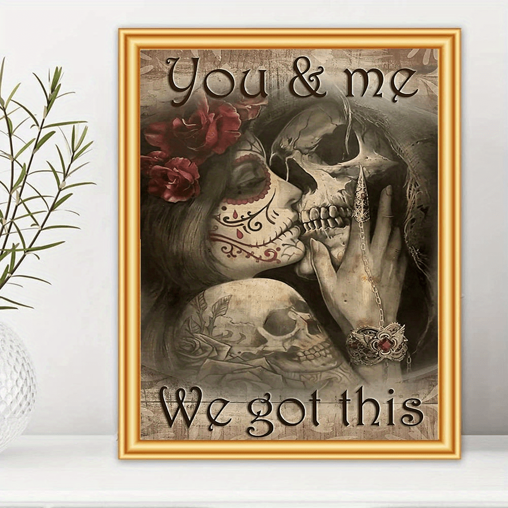 5D Diamond Painting Kit - Skull Design - Home Wall Decor