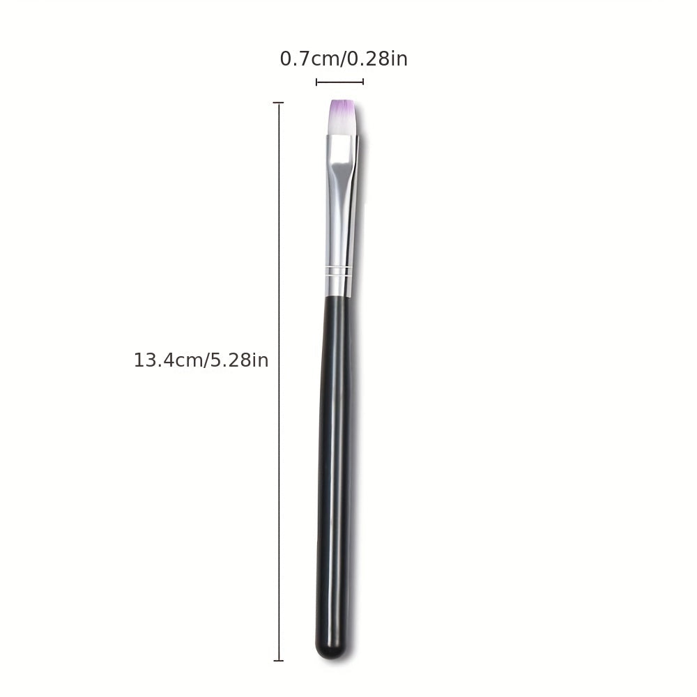 3PCS Nail Art Brush Set Drawing Pen Short Thick Lines Flat Head Phototherapy