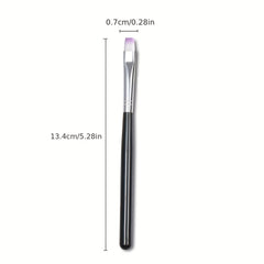 3PCS Nail Art Brush Set Drawing Pen Short Thick Lines Flat Head Phototherapy