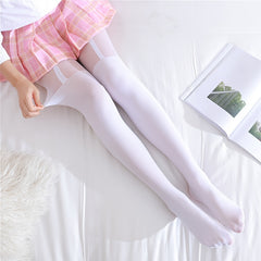 Women's High Waist Slim Footed Pantyhose
