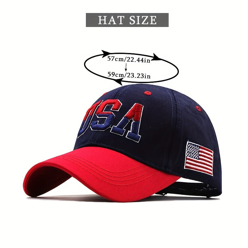 Flag Embroidery Baseball Cap Hip Hop Breathable Dad Hat