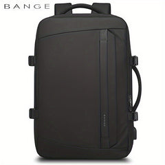 BANGE Large Capacity Business Waterproof Backpack With USB Charging Port