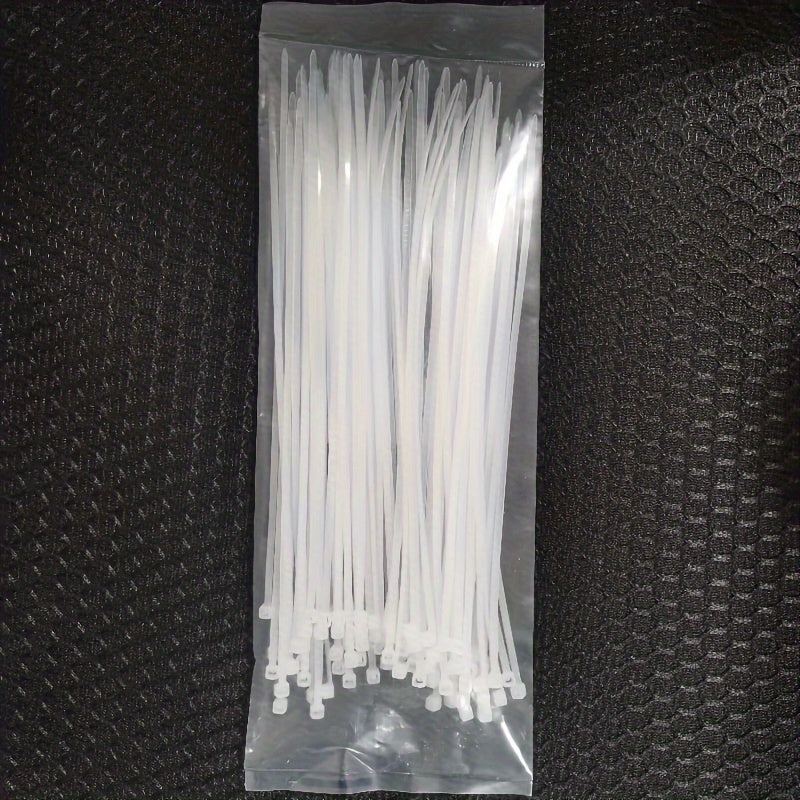 100pcs Self-locking Nylon Cable Ties Home Storage Building Bundle