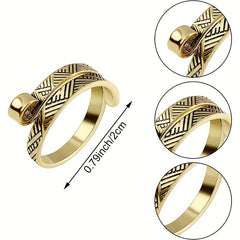6pcs Adjustable Knitting Crochet Rings Metal Thimbles Crochet Accessories