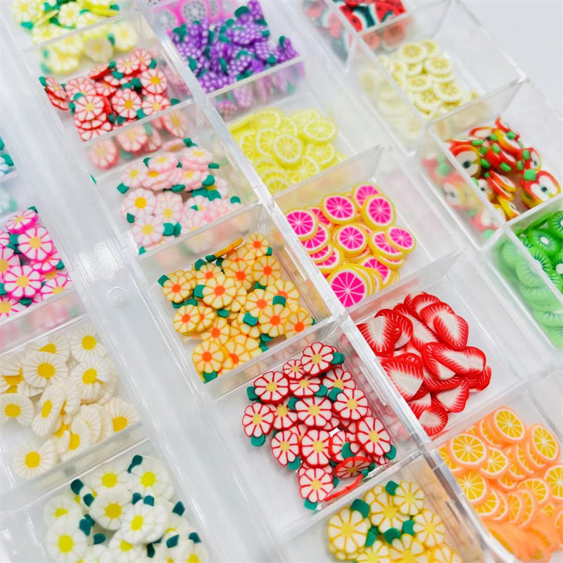 Fruit & Flower Slices Nail Art Decals - DIY Crafts